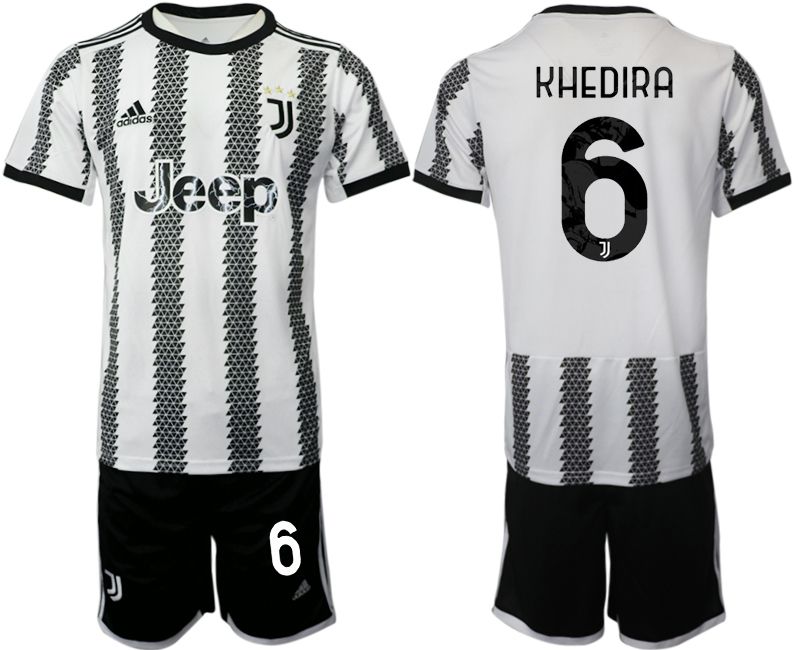 Men 2022-2023 Club Juventus FC home white 6 Soccer Jersey